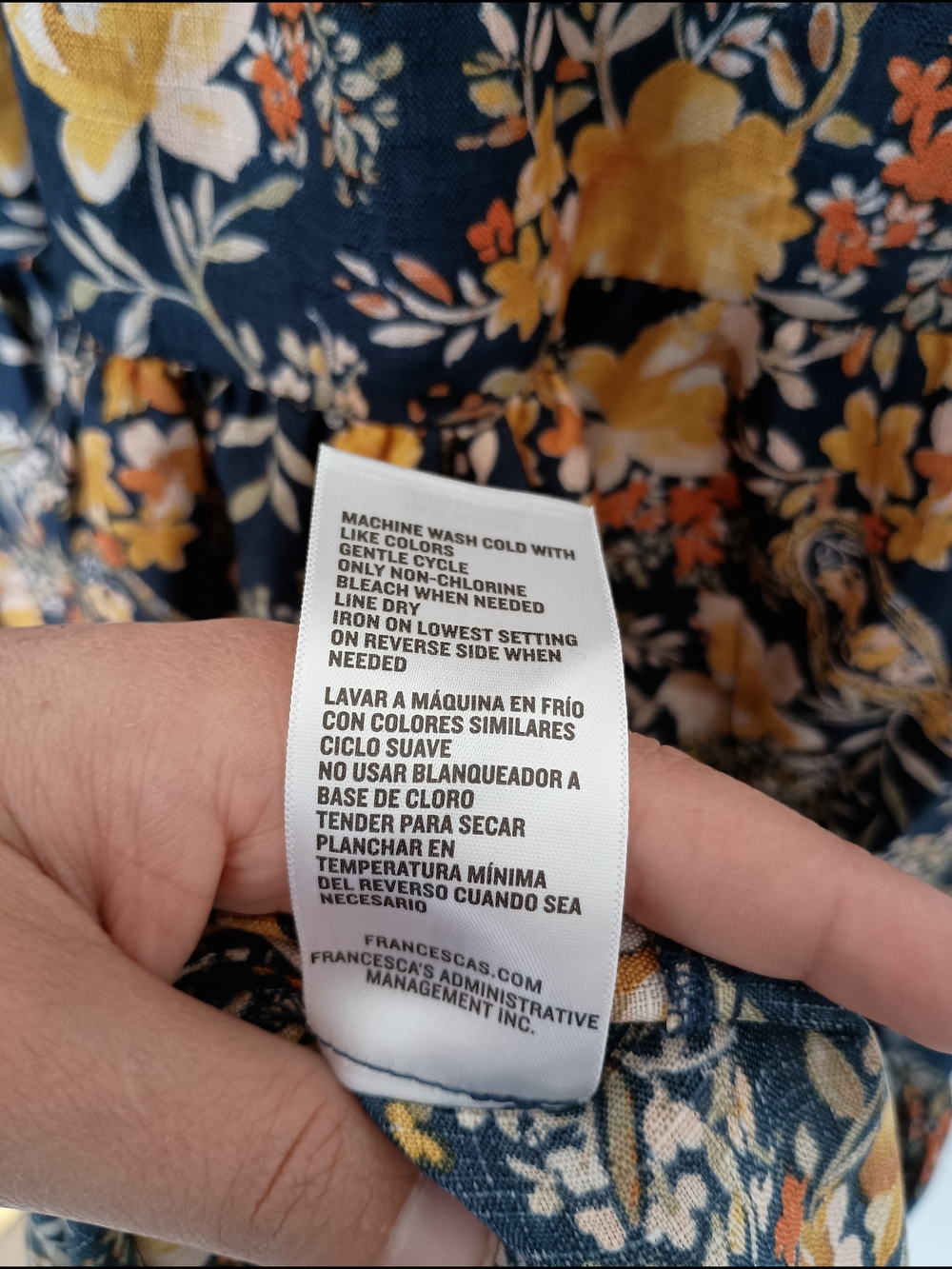 Floral Spaghetti-Strap Maxi Dress in Mustard and Black - Picture 10 of 13